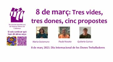 POC - 8 març - Tres vides, tres dones, cinc propostes