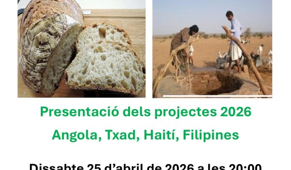 JUSTICIA I PAU – 25 d’abril – SOPAR SOLIDARI