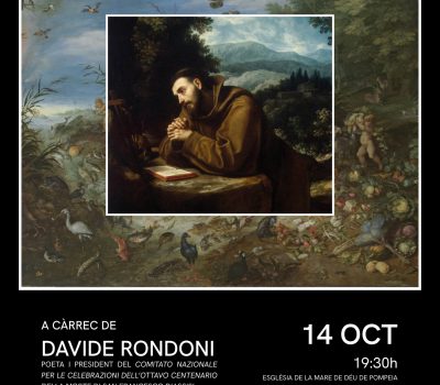 COMUNIÓ I ALLIBERAMENT – 14 D’OCTUBRE 19:30H